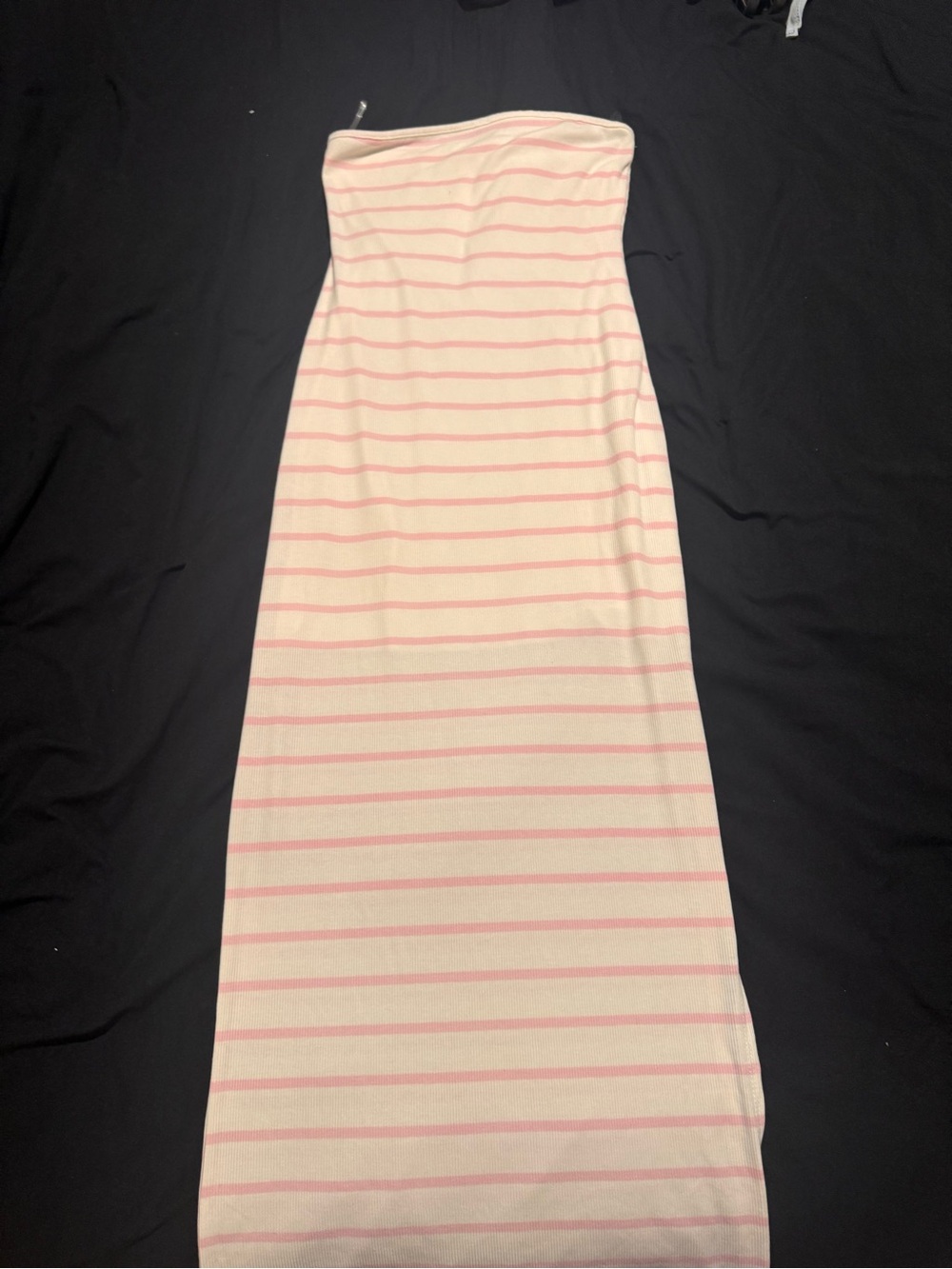 Mossimo Supply Co. Strapless Pink & Cream Striped Dress